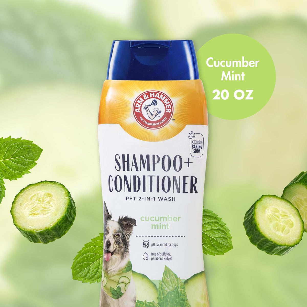 Arm & Hammer 2-in-1 Dog Shampoo and Conditioner - Cucumber Mint / 20 Fl Oz (Pack of 1) - image 3