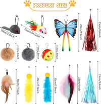 QUOZUO Cat Toys Replacement Cat Toy Wand Refills - image 2