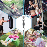 SELEWARE Silent Bearing Swivel Swing Hanger Stainless Steel Swing - Bearing Swing Hanger With Chain & Conical Spring - image 2