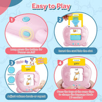 Spanish & English Talking Flash Cards for Toddler - Pink / Spanish & English (224 Words) - image 3