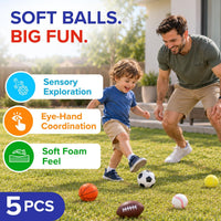 5 Pack Balls for Toddlers 1-3 - image 3