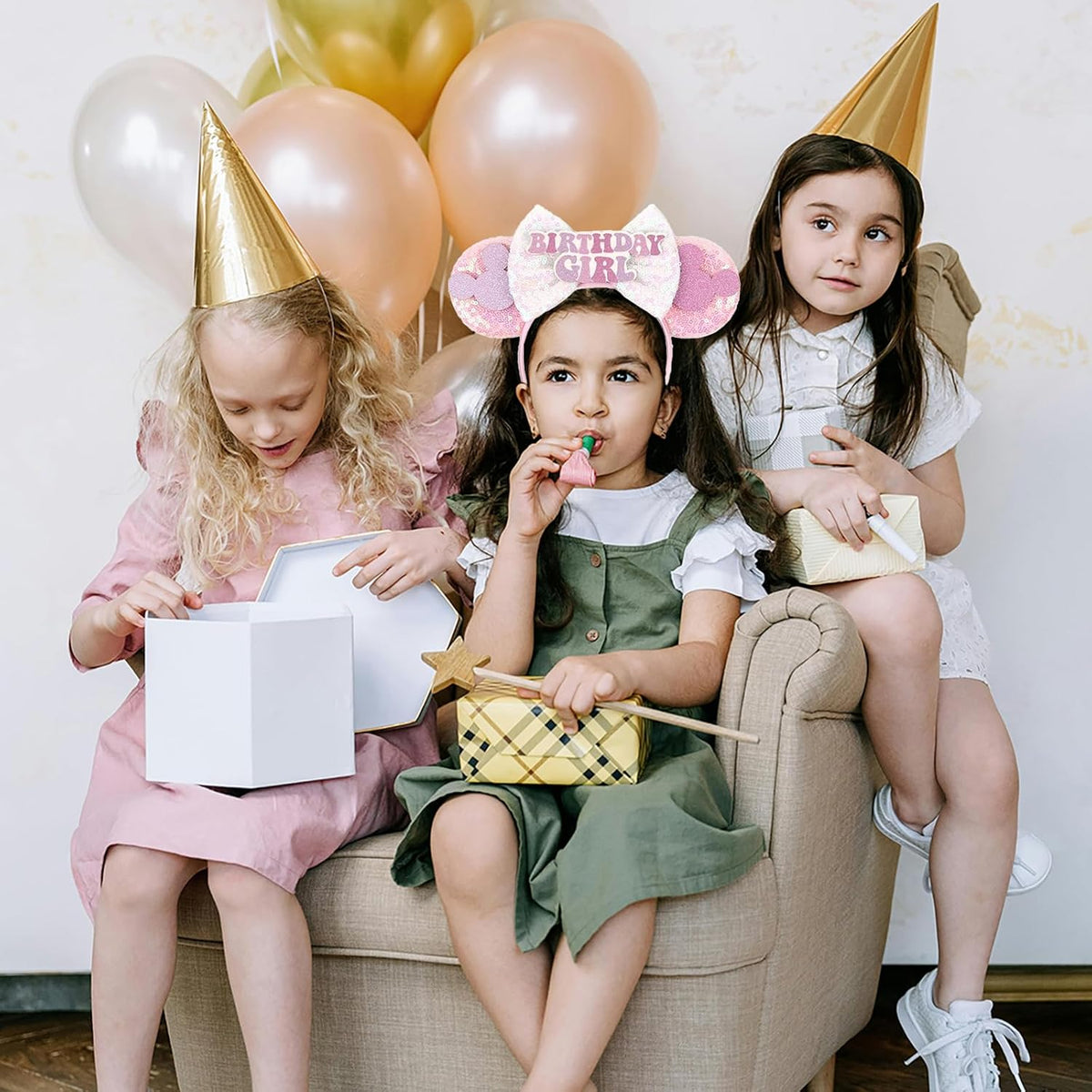 RAZKO Mouse Ears Headband - Birthday Girl-Pink - image 4