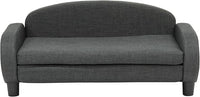 Paws & Purrs Multi-Cat Sofa Elevated Pet Bed for Indoor Cats Raised Cats Couch with Removable Washable Mattress Cover for Kittens, Dogs - 35.5" Wide, Gray