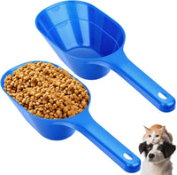 2 PACK Dog Food Scoop,1 Cup Capacity Pet Food Scoop For Dog and Cat – Essentials for Dogs - blue
