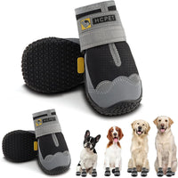 Dog Boots Waterproof Dog Shoes for Medium Large Dogs - Black / Width 2.75 in