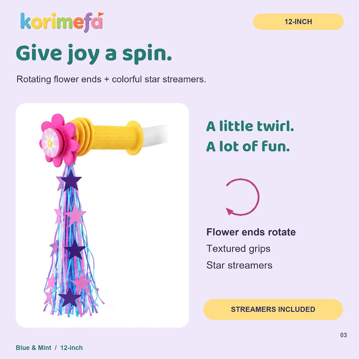 KORIMEFA girls bike with training wheels, basket and streamers in Rose Red - view 4
