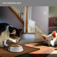 Reopet Silicone Pet Feeding Mat - Brown / 32" x 24" - image 2