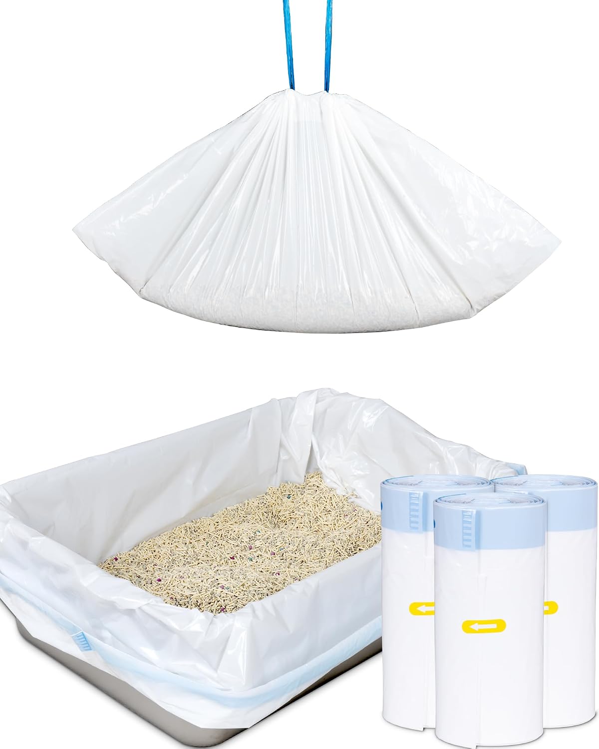 ANWA 36" x 18" Cat Litter Box Liners - 10 Count (Pack of 3)