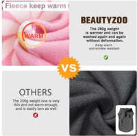 Dog Fleece Vest Sweater Winter Jacket for Small and Medium Large Dogs - Small / PINK DAISY - image 4