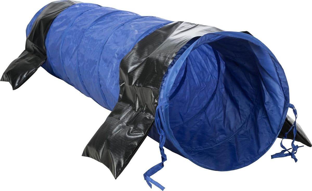 TRIXIE Dog Agility Tunnel, l 78.7 in Long & 15.7 in Diameter - Blue / 78.5 x 15.5 x 15.5 in.