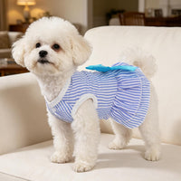 Dog Dress, Cute Pet Princess Dresses with Bright Color Design - Pink Purple / Large - image 3