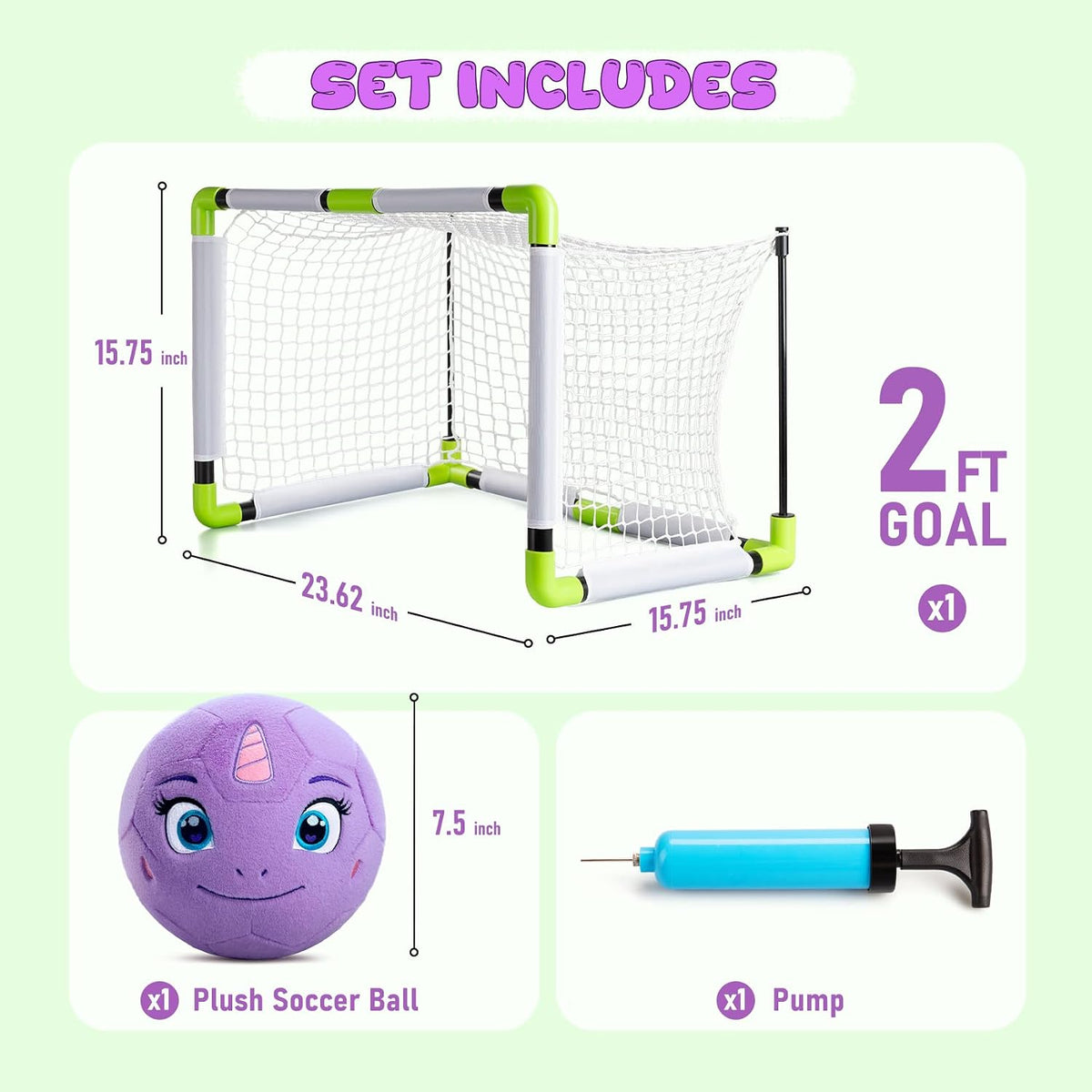 VangeBow Silent Indoor Soccer Ball for Toddlers - Unicorn Ball & Goal - image 4
