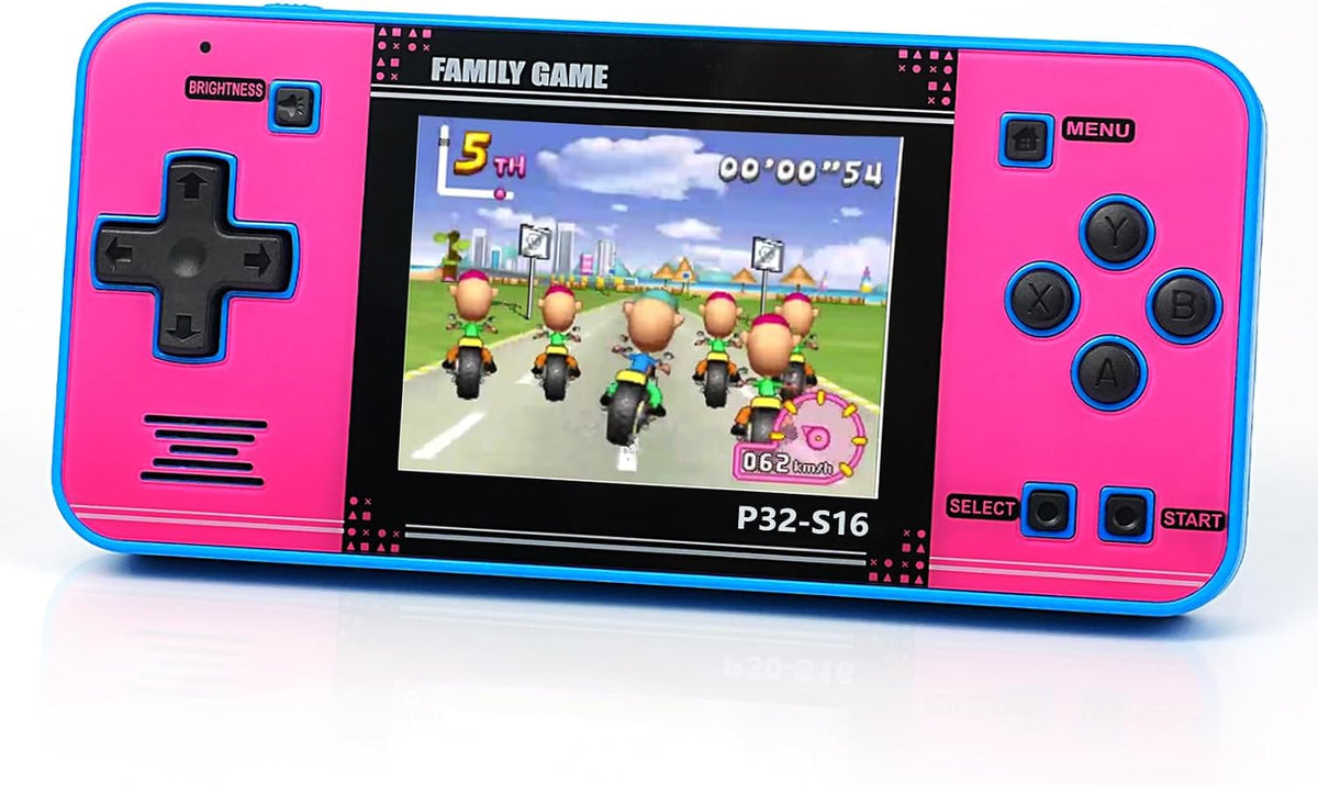 Handheld Electronic Toy for Kids - Blue+pink