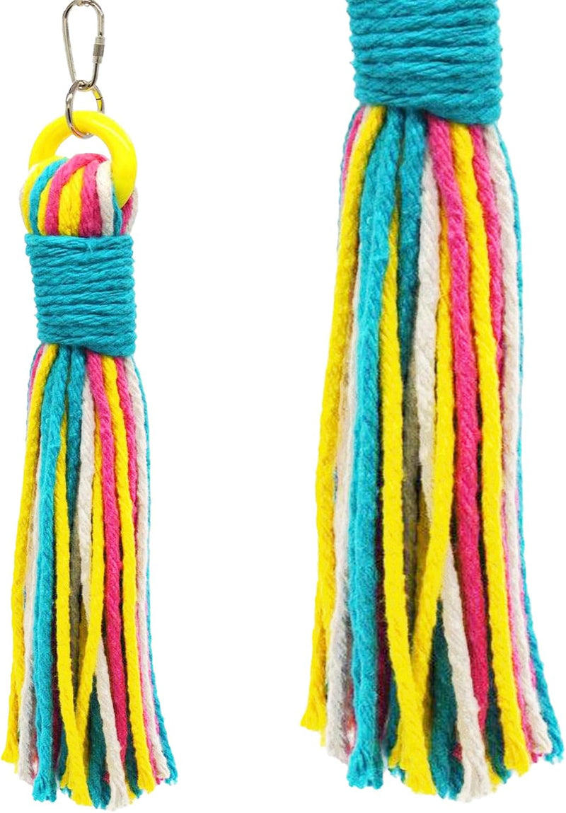 Sweet Feet and Beak Safe Shred Big Weave 11in Cotton Rope Bird Toy