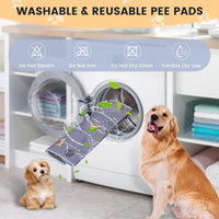 UPSKY Washable Pee Pads for Dogs 2 Pack 34" x 36", Waterproof - A-grey / 41x41 Inch (Pack of 2) - image 4