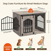 MAHANCRIS Dog Crate Furniture - Greige - image 3