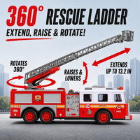 14" RC Fire Truck Big Remote Control Toy Fire Truck for Kids – Fun for Kids & Family - image 2