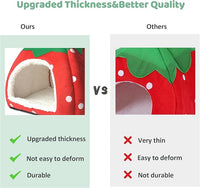 Guinea Pig Hideout Bed Rabbit House Cave Accessories Cozy Hide-Out for Bunny Hedgehog Ferret Chinchilla&Other Small Animals