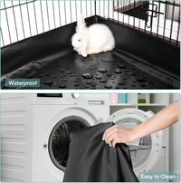 Rabbit Playpen，Small Animal Cage with Waterproof Mat - image 4