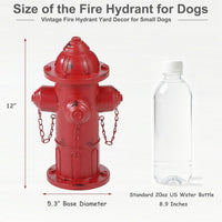 7.8" H Metal Potty Training Fire Hydrant for Dogs to Pee On Indoor - 12" - image 2