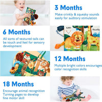 hahaland Baby Books 0-6 Months - Jungle Tails - image 4
