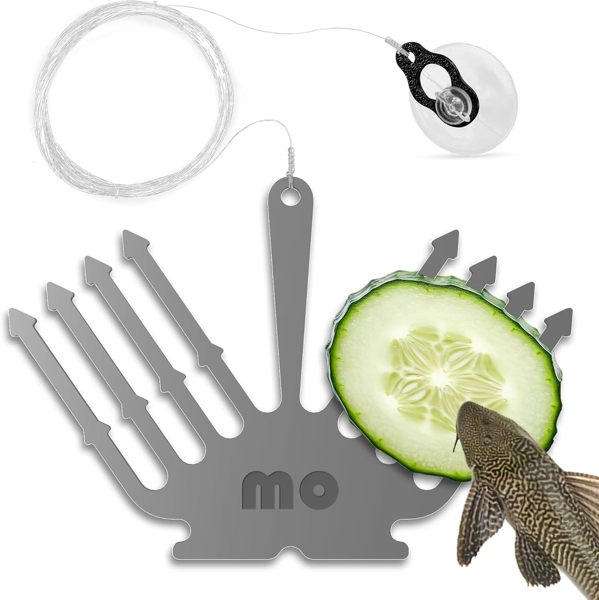 Aquarium Veggie Feeder Cucumber Holder for Pleco & Snails – Essentials for Fish