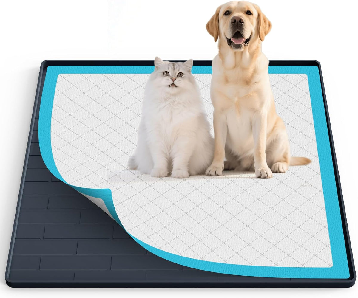 Pee Pad Tray Holder for Dogs - Dark Gray / 25"L x 25"W