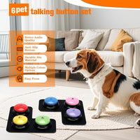 6 Pcs Dog Talking Button Set - 6 Pack‑2 Mat - image 3
