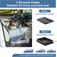 A 4 Pet Dog Car Seats for Small Dogs, Under 25 lbs - Blue / Small - image 4