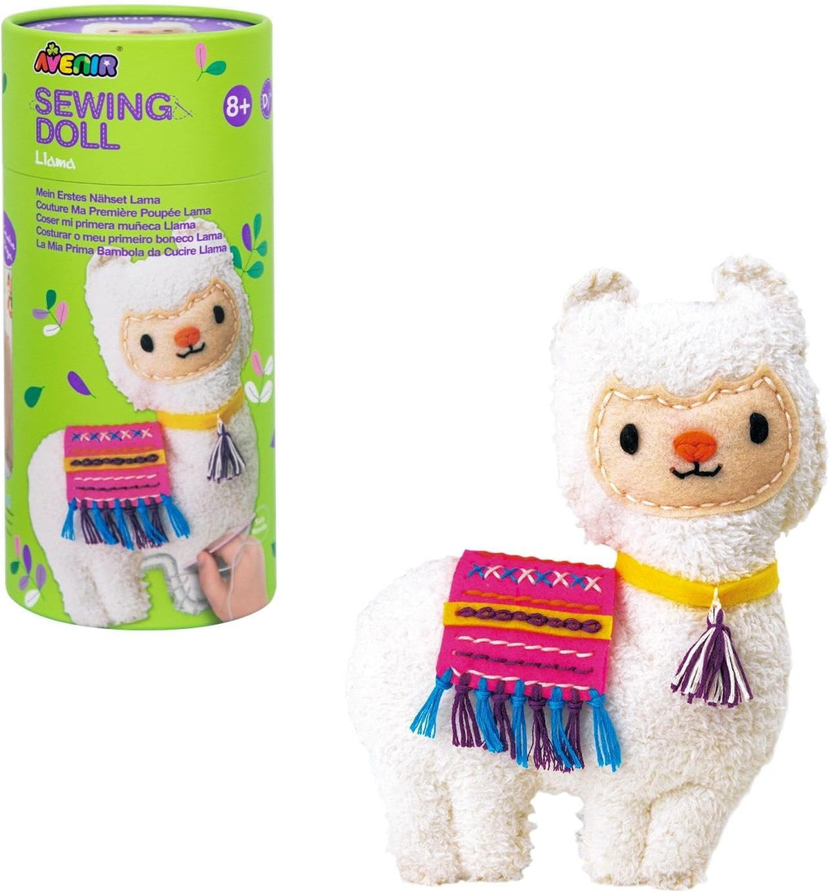Avenir My First Sewing Kit for kids with a finished unicorn plush and pre-cut fabric pieces - view 5