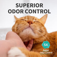 Cat Litter Crystals No Clumping Odor Control Kitty Litter Non-Clumping No scooping Low Dust, Low Tracking, Dehydrates Waste Cologne - 25.8 lbs (6 x 4.3 lb Packs)