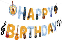 Hxezoc fire truck happy birthday banner with 14 paper flags and 2 fire engine flags - view 5