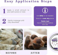 Pet Lavender Balm for Dogs & Cats Made in USA – Soothes Dry, Cracked Paws & Noses – Natural Paw & Nose Moisturizer with Healing Ingredients – Organic Dog Paw Pad Protector for Extreme Weather