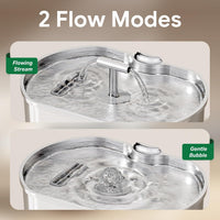 Cat Water Fountain Stainless Steel - 74oz Fountain+4 Filters +4 Sponges - image 2