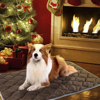 Self Warming Cat Bed Self Heating Cat Mat Thermal Pet Bed Mat - Coffee / 34.6"L x 22.8"W x 0.5"Th - image 2