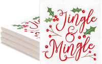 Sparkle and Bash It's a Boy Napkins, Blue & Gold Foil, 3-Ply - Jingle & Mingle / 5 x 5 Inches