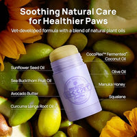 HICC PET Dog Paw Balm 0.21 oz for Dogs & Cats, Soothing Paw Balm Dogs Lick Safe, Moisturizing and Healing Dry Cracked Paws Cat Paw Balm, All-Natural Paw Wax for Dogs, Improves Rough Paws Relieves Odor