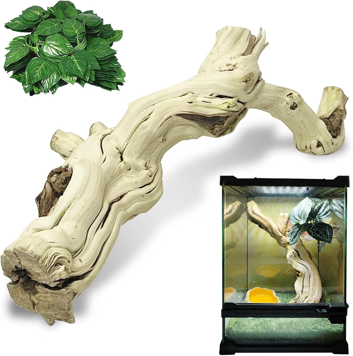 VCEPJH Snake Climbing Branch - Panlong Wood (XL:15"-17.7"-1pcs) / 1