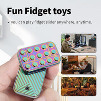 Fidget Toys Adults Magnetic Desk Toy Metal Fidgets Slider - Multicolor - image 4