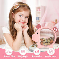 Summidate Pink Piggy Bank for Kids Girls - Pink Piggy Bank / Standard - image 3