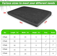 Dog Bed Covers Replacement Washable 100% Waterproof Soft Dog Bed - 36x27inch / Black - image 2
