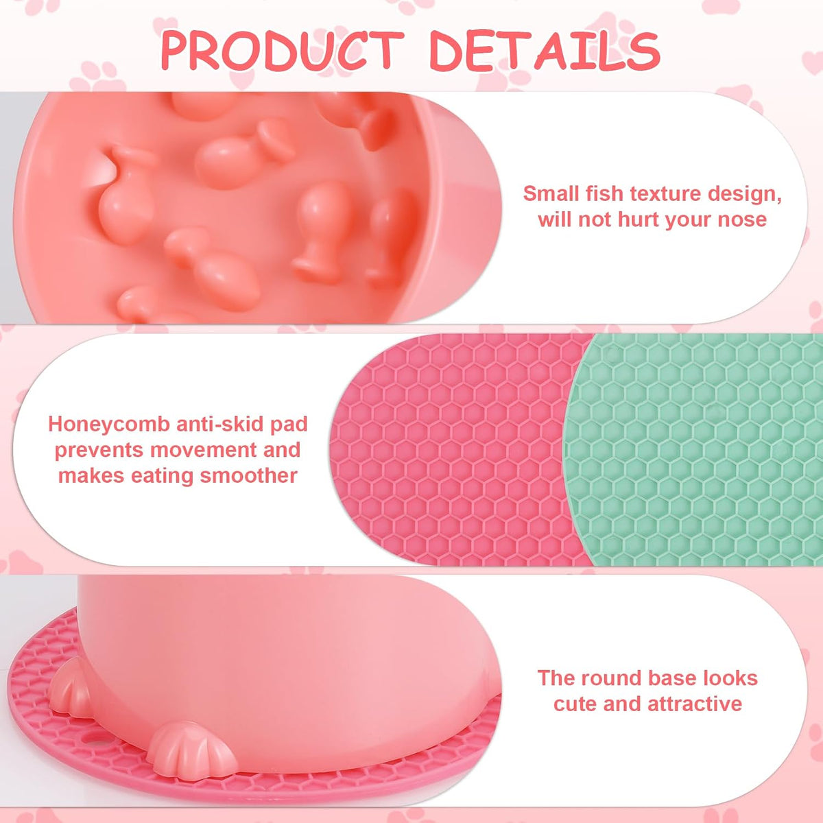 2 Pcs Raised Slow Feeder Cat Bowl - image 3