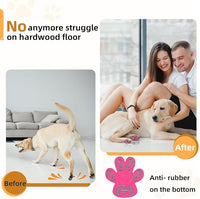 Non-Slip Dog Paw Protector Pads for Senior Dogs, Dog Paw Adhesive Pads on Hardwood Floor,Senior Pets Essentials with Strong Traction,Puppy Grippers,Pink,12 Sets 48 pc L