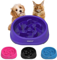 YINEYA Slow Feeder Dog Bowl for Medium Dogs - Small / I - Purple