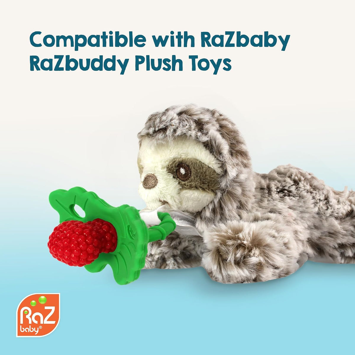 RaZbaby RaZberry Silicone Baby Teether Toy - Black / 1 Count (Pack of 1) - image 2