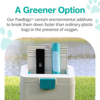 PawPail Dog Poop Bags with Activated Carbon Filter - Standard Roll | 1 Roll of 200 Pet Waste Bags