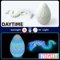 3D Printed Dragon Egg, Large 12" for Kids, Dragon Lovers - Glow Rainbow - image 4