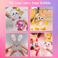 gigididi nano tape bubble kit with 5 colors of reusable tape and storage box - view 4