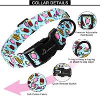 ARING PET Fall Dog Collars - Large / Summer Blue Ice Cream - image 3