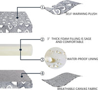 VANKEAN Waterproof Reversible Crate Mat Cool/Warm Washable Joint - L / Grey - image 4